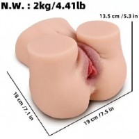 Male Masturbator, BUTT/VAGINA, Life-like, 4.41 lbs, FLESH TONE